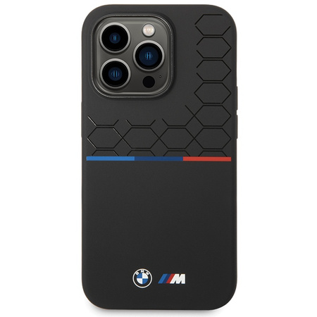 BMW ETUI DO IPHONE 15 PRO 6.1 SILICONE PATTERN DO IPHONE 15 PRO OCHRONA