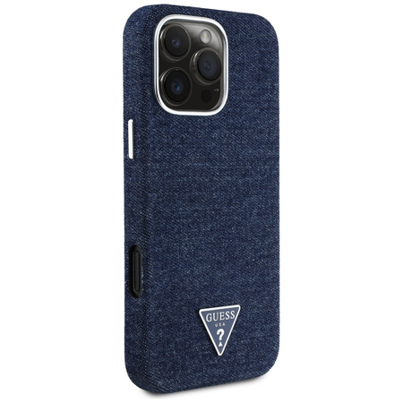 GUESS ETUI POKROWIEC MAGNETYCZNY DO MAGSAFE IPHONE 16 PRO MAX DENIM LOGO
