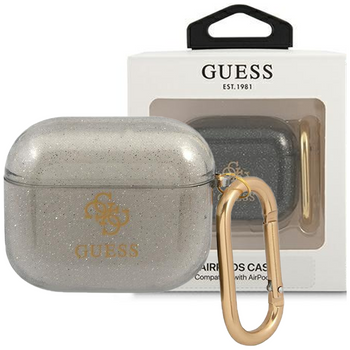 Guess GUA3UCG4GK AirPods 3 cover czarny/black Glitter Collection