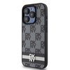DKNY ETUI HARDCASE DO IPHONE 15 PRO 6.1 CHECKERED MONO SKÓRZANE Z