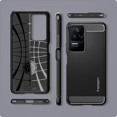 SPIGEN ETUI RUGGED ARMOR DO XIAOMI POCO F4 5G ZABEZPIECZENIE ANTYWSTRZĄSOWE