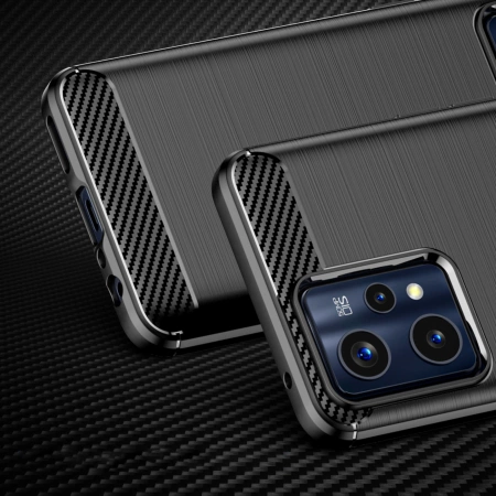 HURTEL CARBON CASE POKROWIEC ELASTYCZNE ETUI DO REALME 9 PRO PLUS