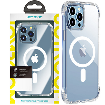 Joyroom Magnetic Defender magnetyczne etui do iPhone 13 Pro pancerny pokrowiec z haczykami podstawką przezroczysty (kompatybilne z MagSafe)