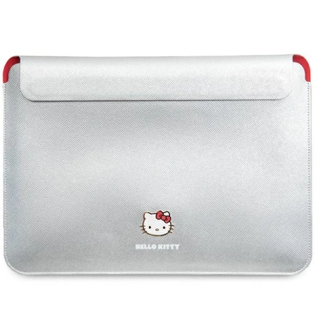 Hello Kitty Sleeve HKCS14PGHDLMS 14srebrny/silver PU Metal Logo