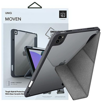 Etui Uniq Moven na iPad 10.2" (2021/2020/2019) - szare