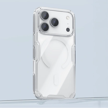 Etui Nillkin Nature TPU Pro kompatybilne z MagSafe na iPhone 17 Pro - białe