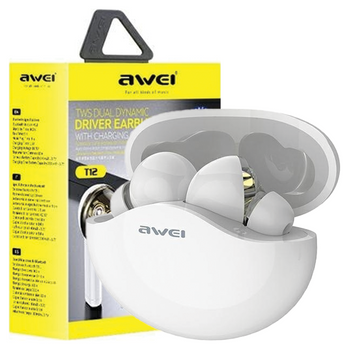 AWEI SŁUCHAWKI SPORTOWE BLUETOOTH T12TWS DO TELEFONÓW IPHONE ANDROID