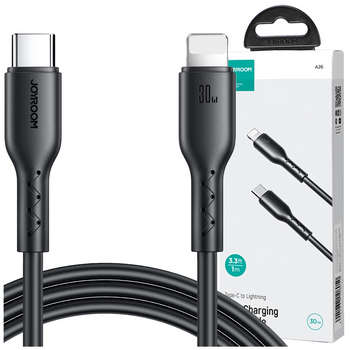 Kabel Joyroom Flash-Charge Series SA26-CL3 USB-C / Lightning 30W 1m - czarny