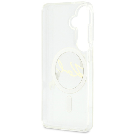 Etui Karl Lagerfeld IML KC Script MagSafe do Samsung Galaxy S26 przezroczysty