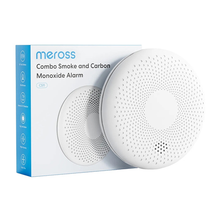 MEROSS CZUJNIK DYMU I TLENKU WĘGLA DO SMART HOME ALEXA GOOGLE ASSISTANT
