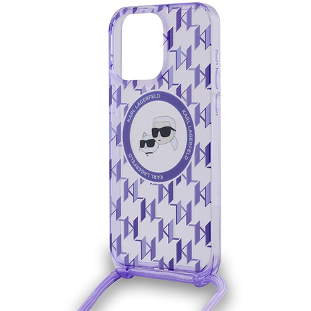 KARL LAGERFELD CASE DO MAGSAFE DO IPHONE 15 PRO MAX 6.7 CROSSBODY MONOGRAM