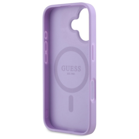 GUESS ETUI HARD CASE DO IPHONE 16 6.1 SAFFIANO Z TECHNOLOGIĄ DO MAGSAFE