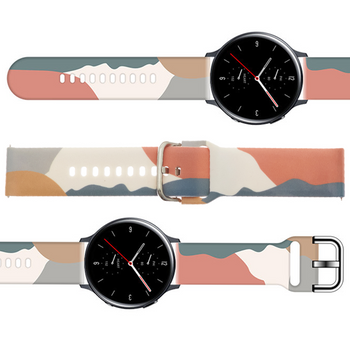 Strap Moro opaska do Samsung Galaxy Watch 46mm silikonowy pasek bransoletka do zegarka wzór 15