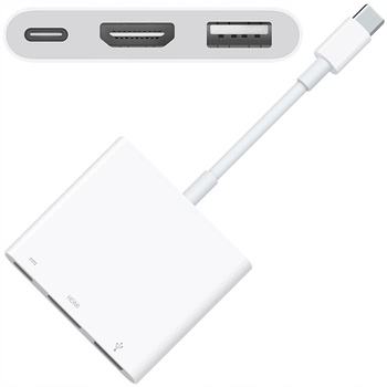 CO2 PRZEJŚCIÓWKA ADAPTER KABEL USB-C HDMI HUB 3W1 USB TYP C USB FULL HD MHL 4K