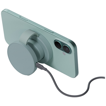 Ładowarka indukcyjna Bazic GoMag Trio 2 3w1 15W magnetyczna do iPhone/Watch/AirPods pistacjowy