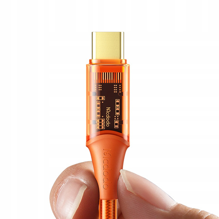 MCDODO KABEL USB-C SZYBKIE ŁADOWANIE DO SAMSUNG XIAOMI USB TYP C 6A 100W 2M