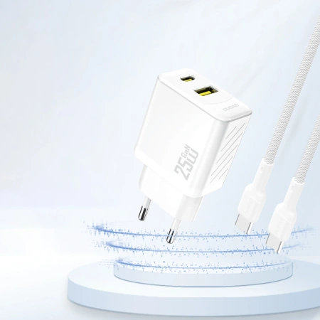DUDAO ŁADOWARKA GAŃ 25W USB-A USB-C DO TELEFONÓW IPHONE GALAXY 25W SZYBKIE