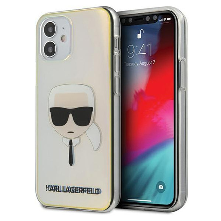 Karl Lagerfeld KLHCP12SPCKHML iPhone 12 mini 5,4" multicolor hardcase Iridescent Karl`s Head