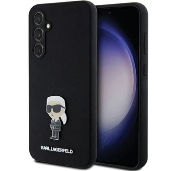 Etui Karl Lagerfeld Silicone Ikonik Metal Pin na Samsung Galaxy S23 FE - czarne