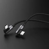 Kabel Ugreen US323 USB-C (kątowy) / USB-C (kątowy) 2m - czarny