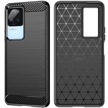 HURTEL ETUI CARBON CASE SILIKONOWE DO XIAOMI POCO F4 5G KARBONOWY POKROWIEC