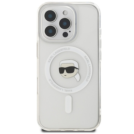 KARL LAGERFELD ETUI IML METAL KARL HEAD DO MAGSAFE DO IPHONE 16 PRO 6.3