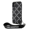 Etui Karl Lagerfeld KLHCN61SAKLMBSK na iPhone 11 / Xr - czarne Monogram Losange Saffiano