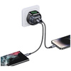 USAMS ŁADOWARKA SIECIOWA CC293 T67 DO APPLE IWATCH 1XUSB-C 1XUSB-A 20W