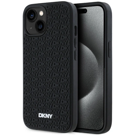DKNY ETUI HARDCASE 3D RUBBER REPEAT PATTERN DO IPHONE 15 PLUS 6.7