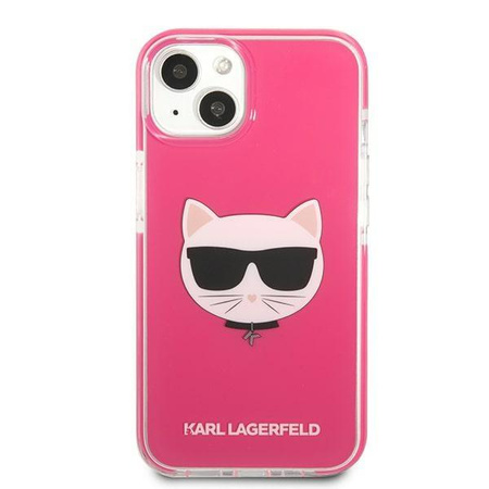 Karl Lagerfeld KLHCP13MTPECPI iPhone 13 6,1" hardcase fuksja/fuschia Choupette Head