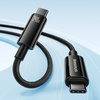 Kabel USB C - USB C 480Mb/s 240W 1m Baseus Tungsten Gold CAWJ040101 - czarny