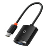 Baseus Lite Series przejściówka adapter HDMI do VGA + mini jack 3,5mm / zasilanie micro USB czarny (WKQX010101)