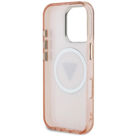 GUESS ETUI 4G CIRCLE DO IPHONE 16 PRO MAX DO MAGSAFE Z METALICZNYM