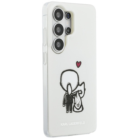 Etui Karl Lagerfeld IML Karl&Choupette   MagSafe do Samsung Galaxy S26 Ultra przezroczysty