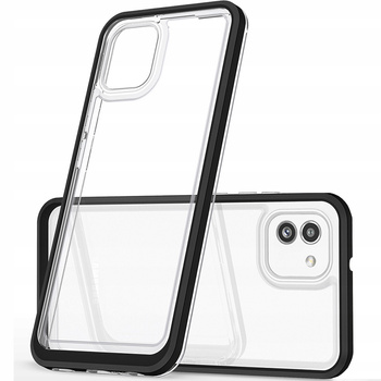 HURTEL ETUI POKROWIEC SILIKONOWY DO SAMSUNG GALAXY A03 Z RAMKĄ CLEAR 3IN1