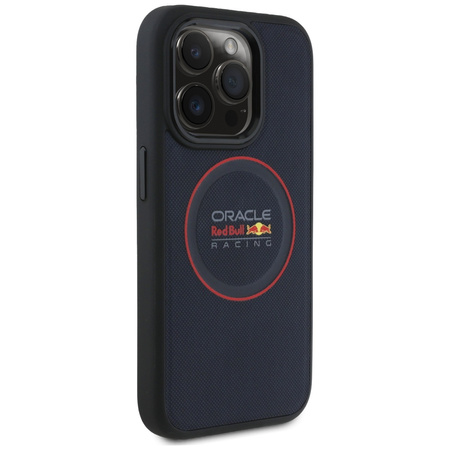 Red Bull RBHMP15X24PUILVR iPhone 15 Pro Max 6.7 hardcase granatowy/navy Leather Red Ring MagSafe