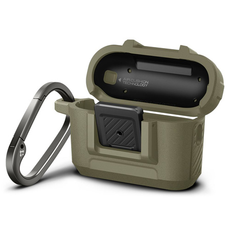 SPIGEN LOCK FIT ETUI DO AIRPODS PRO 1 2 VINTAGE KHAKI WYSOKA OCHRONA I STYL