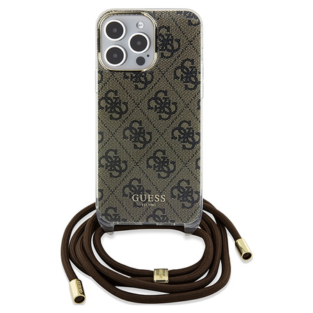 GUESS ETUI HARD CASE DO IPHONE 15 PRO MAX 6.7 CROSSBODY CORD 4G PRINT