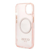 Guess GUHMP13MHTCMP iPhone 13 6,1" różowy/pink hard case Gold Outline Translucent MagSafe