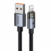 MCDODO KABEL USB SZYBKIE ŁADOWANIE DO IPHONE LIGHTNING PD 36W 1M LED CZARNY