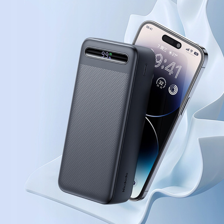 MCDODO POWERBANK 30000MAH Z WYŚWIETLACZEM 3X USB USB-C 22,5W + KABEL USB-C