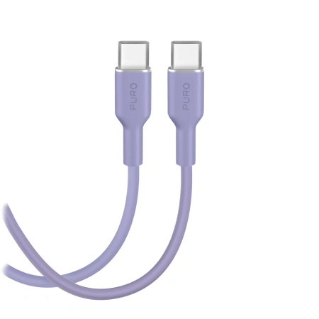 Kabel Puro ICON USB-C - USB-C 1,5m - fioletowy