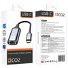 CO2 PRZEJŚCIÓWKA USB-C ETHERNET ADAPTER KARTA SIECIOWA LAN GIGABIT RJ45 2500 MB