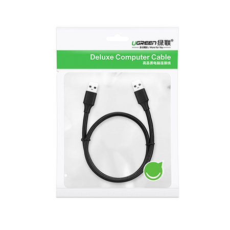 Ugreen kabel USB - USB 2.0 480Mb/s 1.5m czarny (US102)