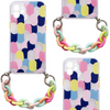 Color Chain Case żelowe elastyczne etui z łańcuchem łańcuszkiem zawieszką do iPhone 8 Plus / iPhone 7 Plus wielokolorowy