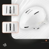 Kask narciarski Qunature 10130003001 z nausznikami snowboard rozmiar L - biały