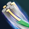 USAMS KABEL DO LIGHTNING 1,2M PLECIONY DO IPHONE 2A LED Z SZYBKIM