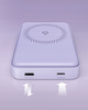 INNOSTYLE POWERMAG 2W1 SZYBKI POWERBANK INDUKCYJNY DO MAGSAFE 10000MAH STOJAK FIOLETOWY