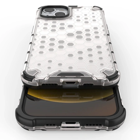 HURTEL HONEYCOMB PANCERNE ETUI Z ŻELOWĄ RAMKĄ DO IPHONE 13 OCHRONA TELEFONU