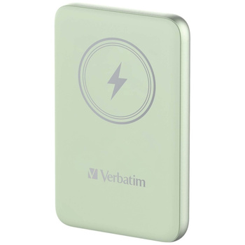 Verbatim Powerbank indukcyjny `n` Go 15W10000mAh Wireless Magnetic zielony/green 32246